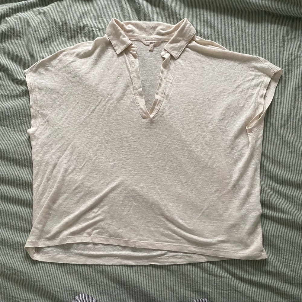 BANANA REPUBLIC OVERSIZED LINEN TOP